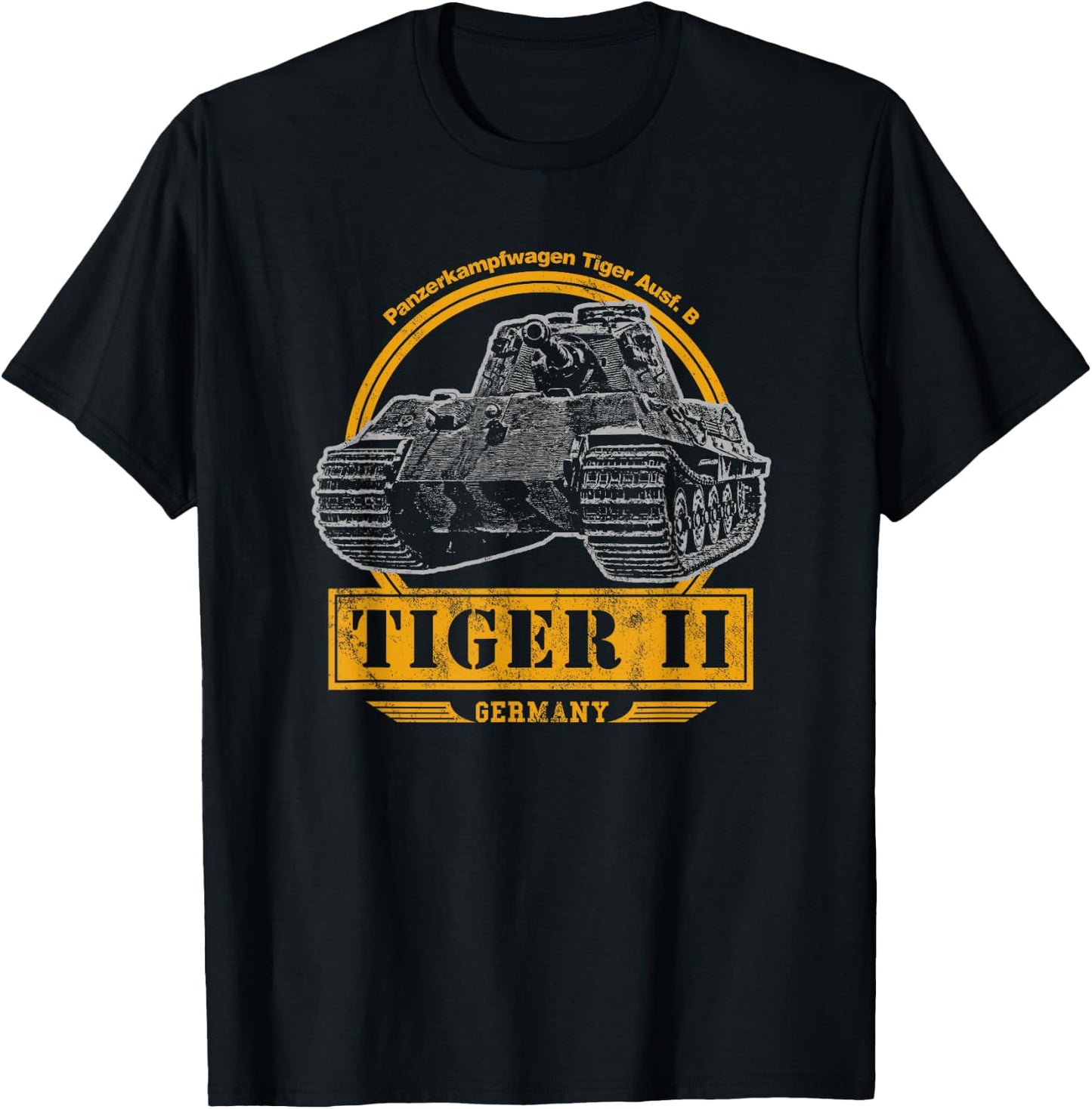 Tiger II - WW2 German Tank T-Shirt - T-Shirt | Black