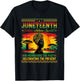 Retro Juneteenth Believe Achieve Succeed History Month Vibe T-Shirt - T-Shirt | Black