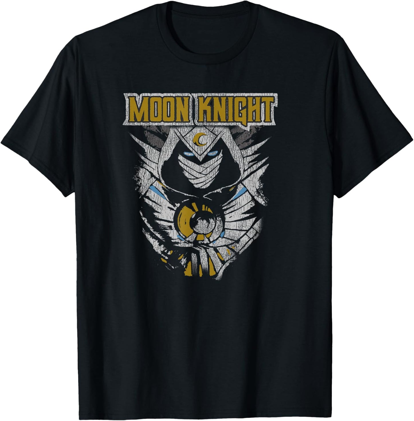 Marvel Moon Knight Distressed Poster T-Shirt - T-Shirt | Black