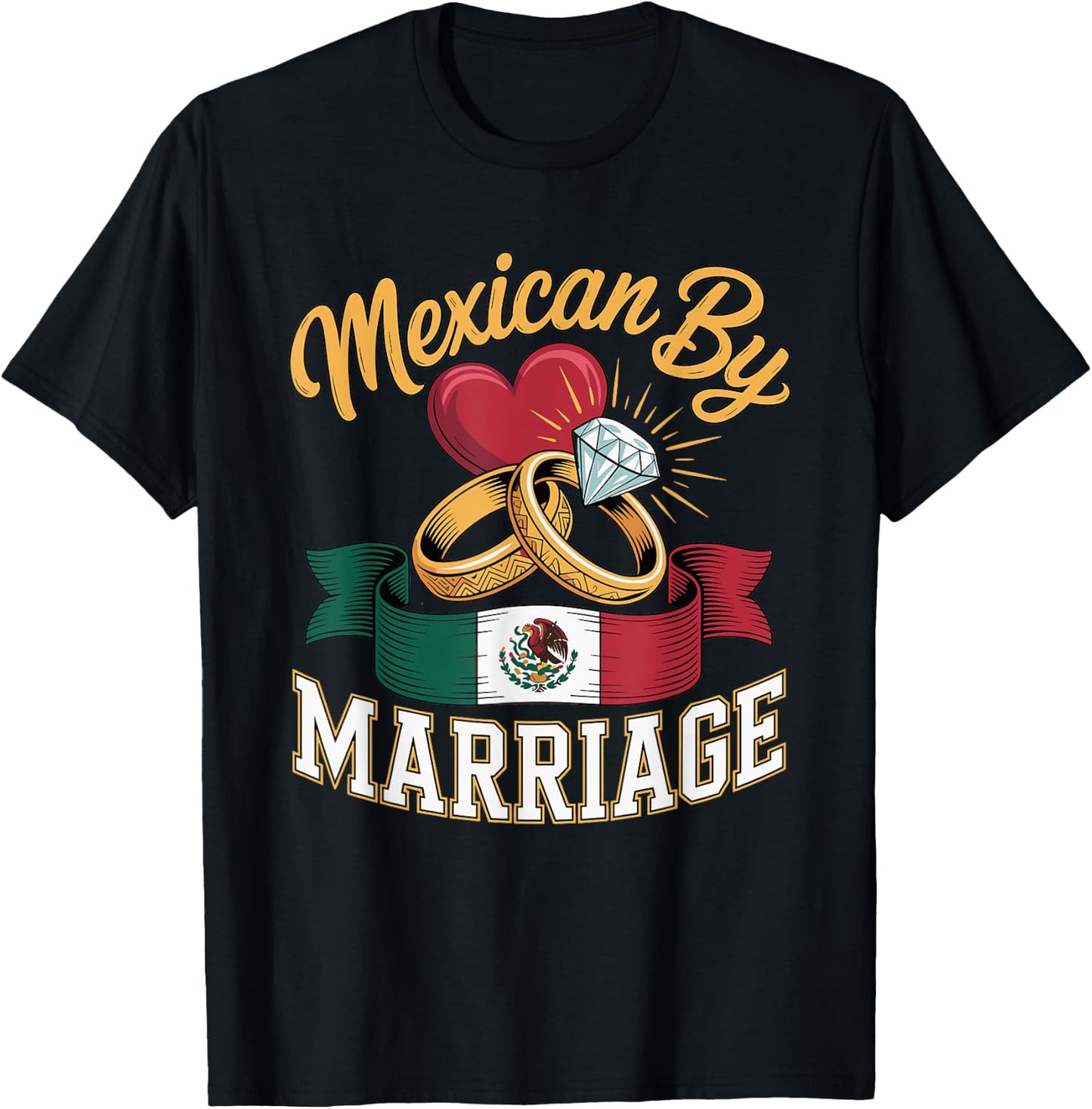 I Love My Mexican Marriage Latino Husband T-Shirt - T-Shirt | Black