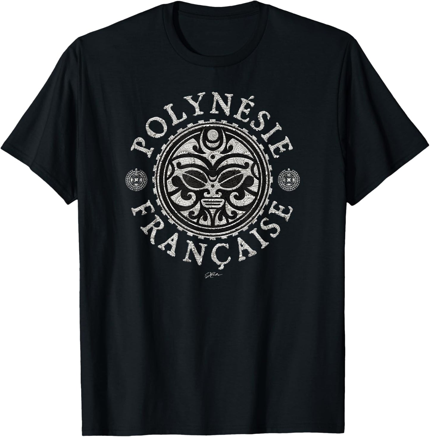 JCombs: French Polynesia, Polynesian Tattoo Art T-Shirt - T-Shirt | Black