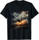 C130 Gunship Military Plane in Flight T-Shirt - T-Shirt | Black