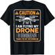 FPV Drone Racer Pilot Do Not Disturb (On Back) T-Shirt - T-Shirt | Black