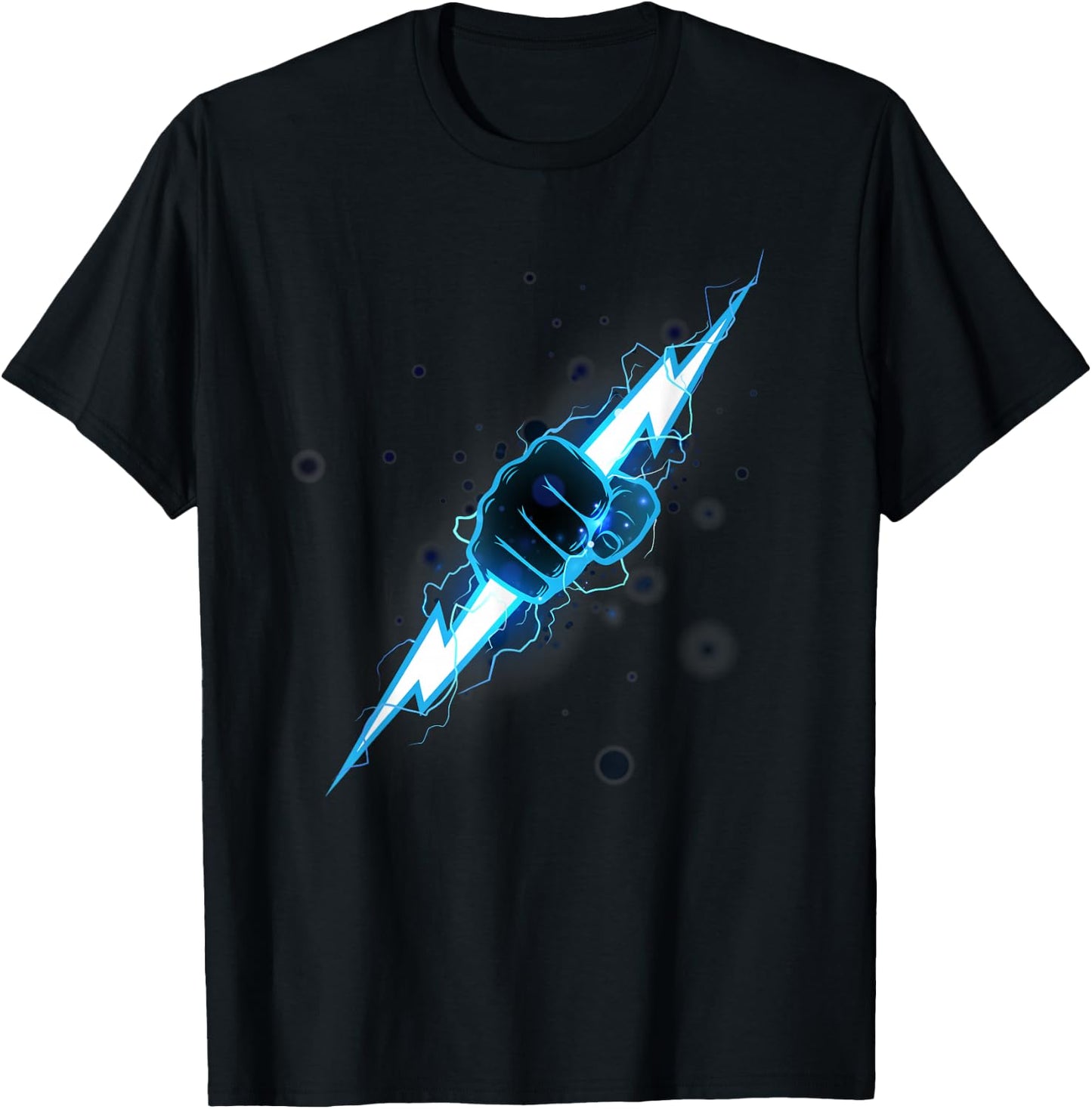 Lightning Lightning Power Electricity Storm Lightning T-Shirt - T-Shirt | Black