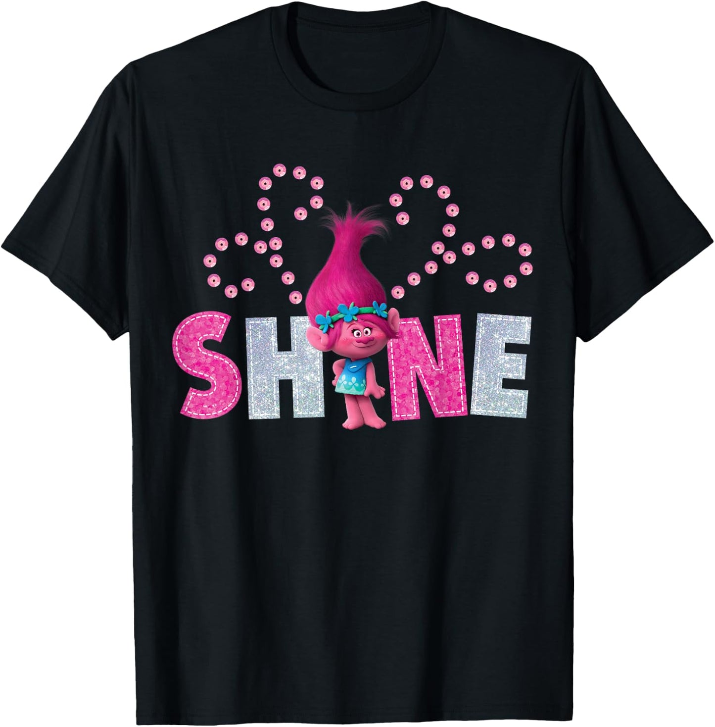 DreamWorks Trolls Poppy Shine T-Shirt - T-Shirt | Black