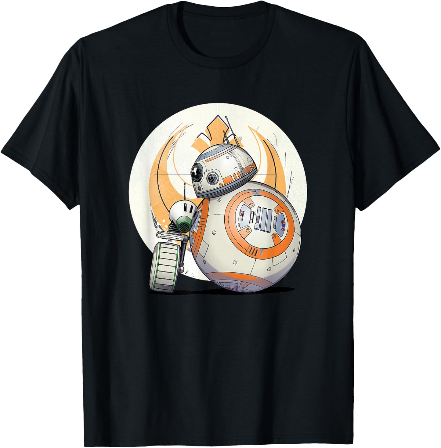 Star Wars The Rise of Skywalker BB-8 D-O Droid BFF T-Shirt - T-Shirt | Black