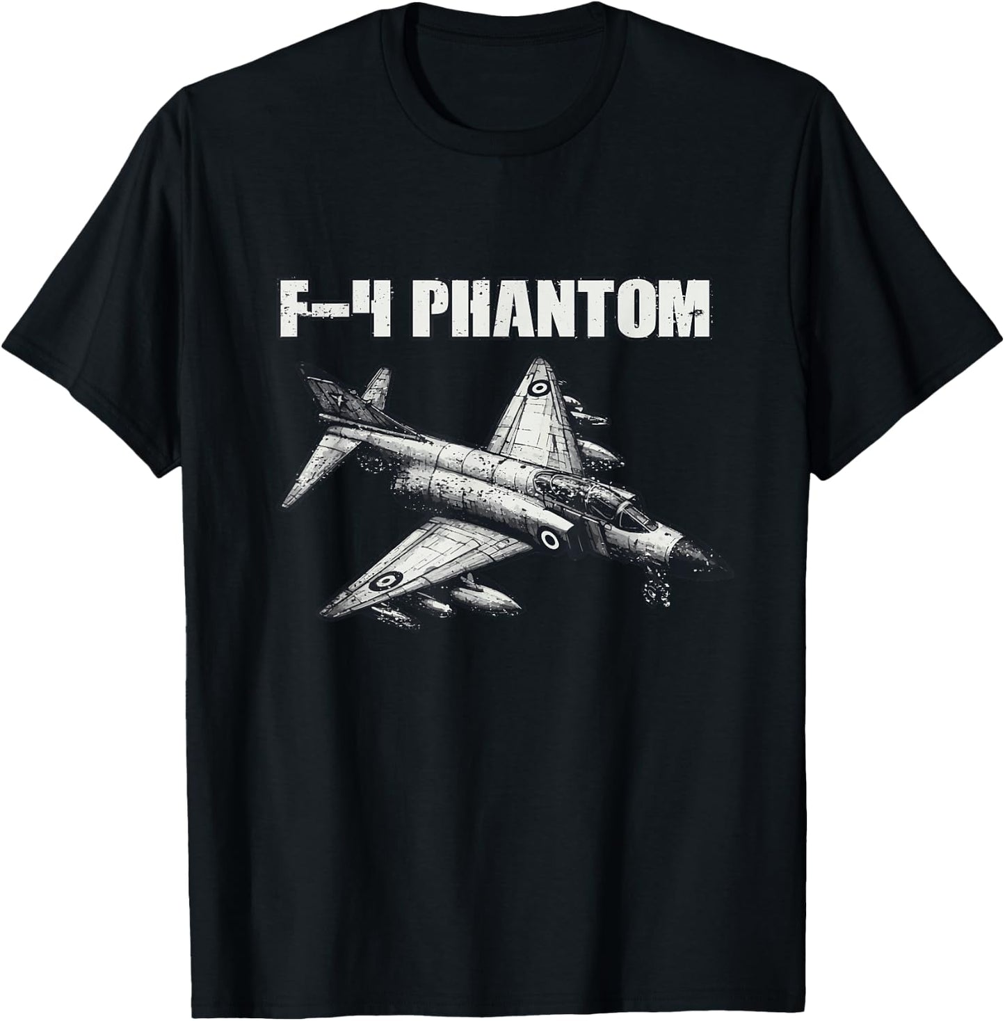 F-4 Wild Weasel Fighter Jet Gifts for Pilots Aviation Lovers T-Shirt - T-Shirt | Black