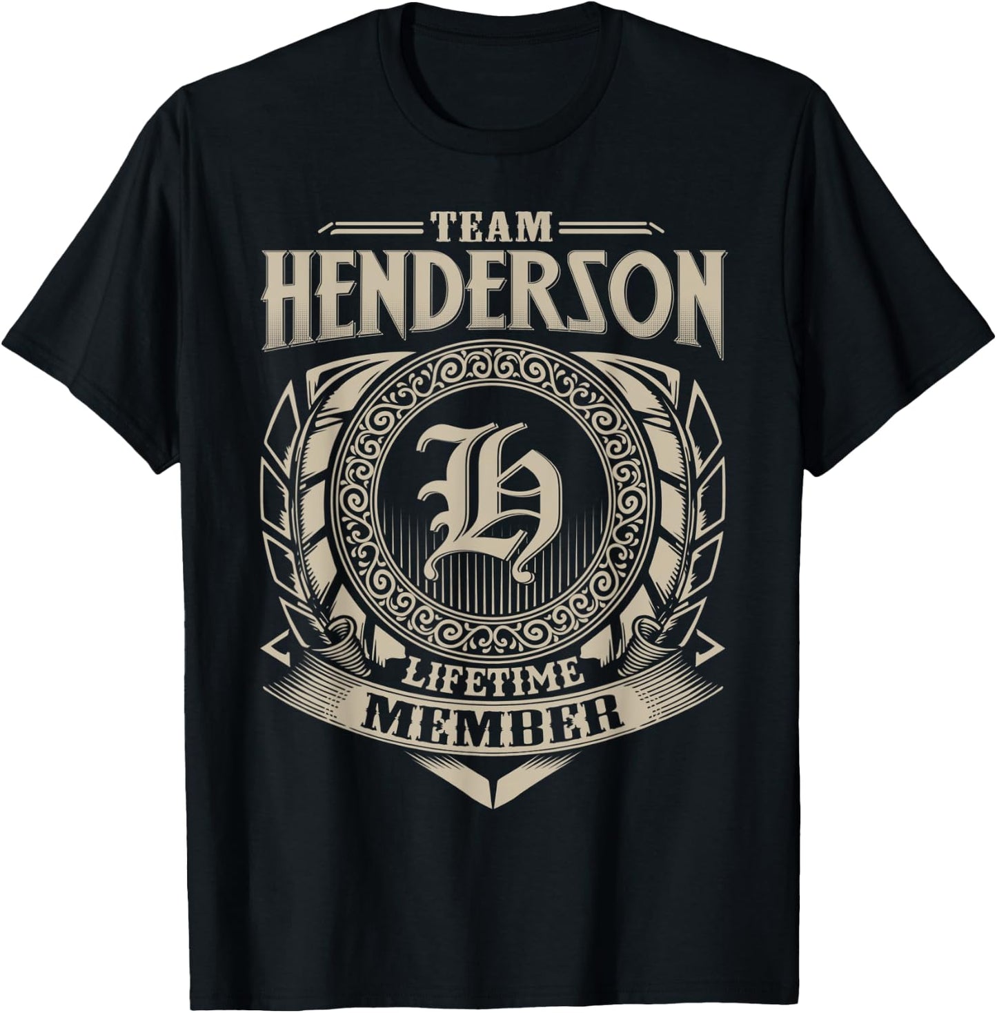 Team HENDERSON Lifetime Member Vintage HENDERSON Family T-Shirt - T-Shirt | Black