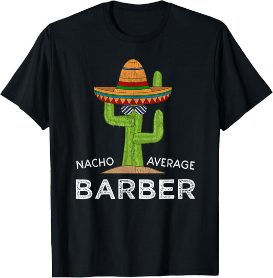 Cartba Barber Funny Barber - -Adults/Kids, Black, Small, Short Sleeve, Classic Fit, , Cartoon, Meme, Birthday, Exercise & Fitness, Themed, 1 Count T-Shirt - T-Shirt | Black