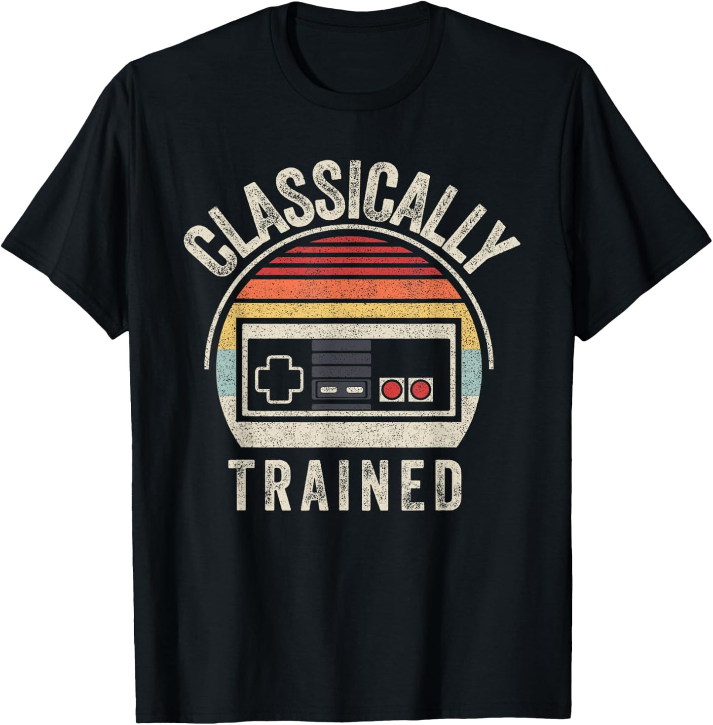 Retro Vintage Classically Trained Video Game Adult T-Shirt - T-Shirt | Black
