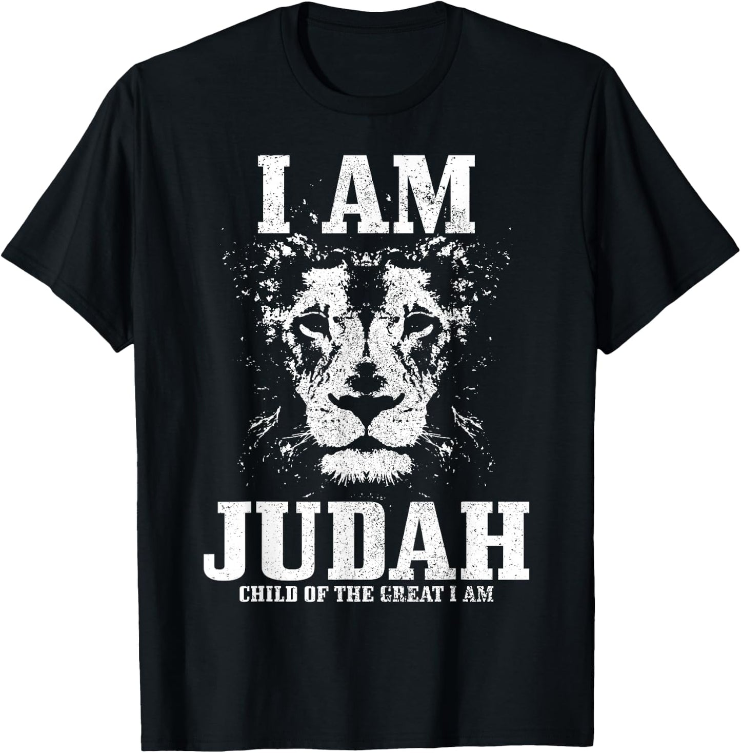 I Am Judah Child Of The Great Lion Israelite Israel Hebrew T-Shirt - T-Shirt | Black