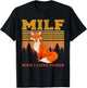 Retro Vintage MILF Man I Love Foxes Fox Zoo Animal Lover Men T-Shirt - T-Shirt | Black