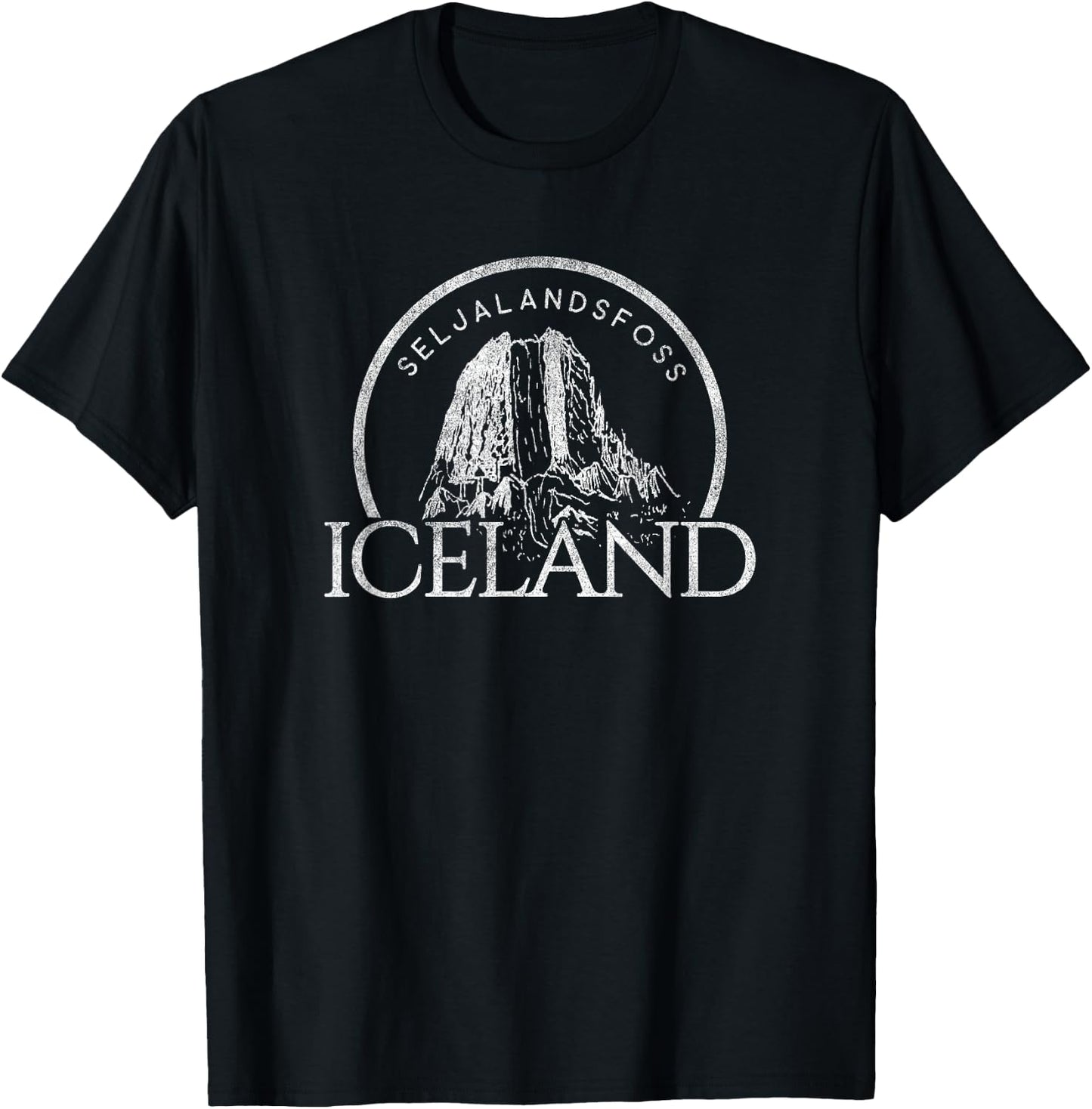 Waterfall in Iceland Shirt T-Shirt - T-Shirt | Black