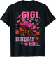 Gigi of The Birthday Girl Cowgirl Boots Pink Matching Family T-Shirt - T-Shirt | Black
