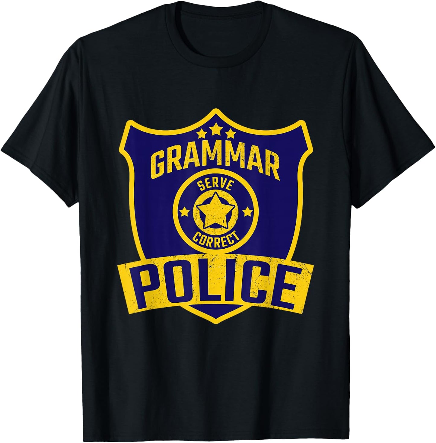 Grammar Police Costume T-Shirt - T-Shirt | Black