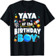 Yaya Of The Birthday Boy Astronaut Family Space Planets T-Shirt - T-Shirt | Black