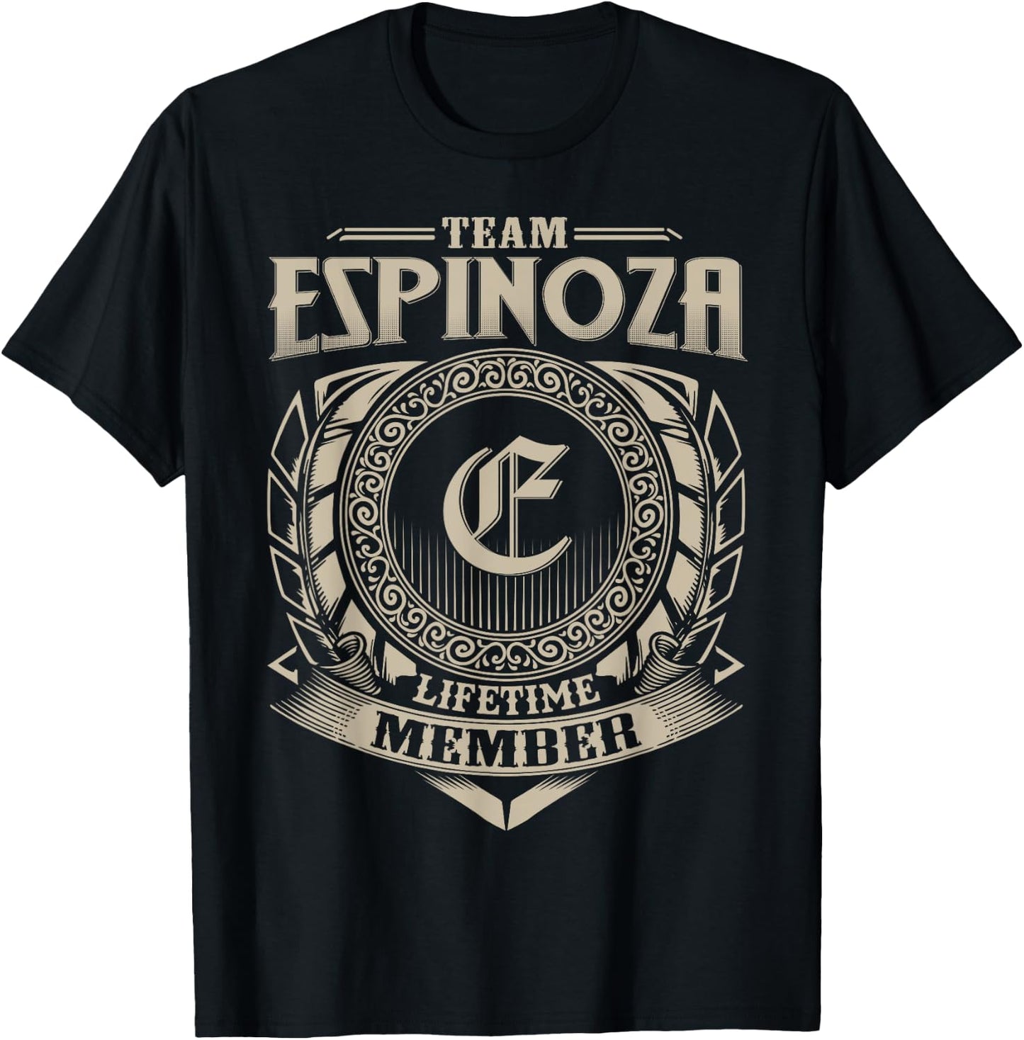 Team ESPINOZA Lifetime Member Vintage ESPINOZA Family T-Shirt - T-Shirt | Black