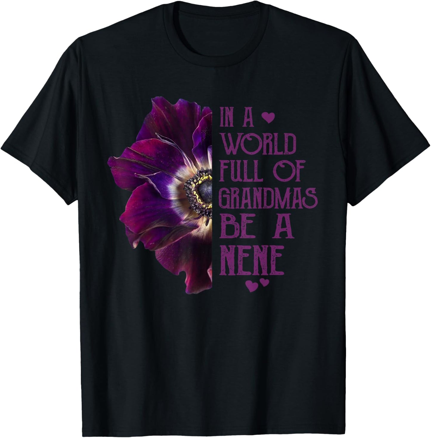 In A World Full OF Grandmas Be A Nene Mother Day Kids T-Shirt - T-Shirt | Black