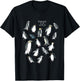 All types of penguins in the world watercolour T-Shirt - T-Shirt | Black