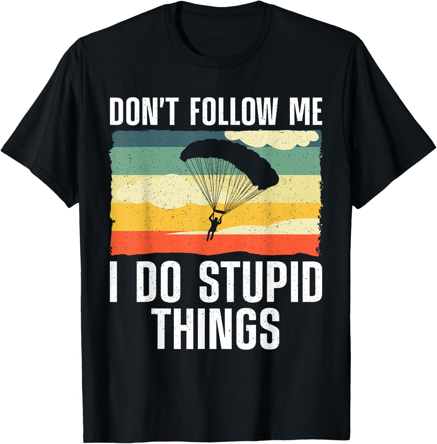 Funny Skydiving Art Women Parachute Indoor Skydiver T-Shirt - T-Shirt | Black