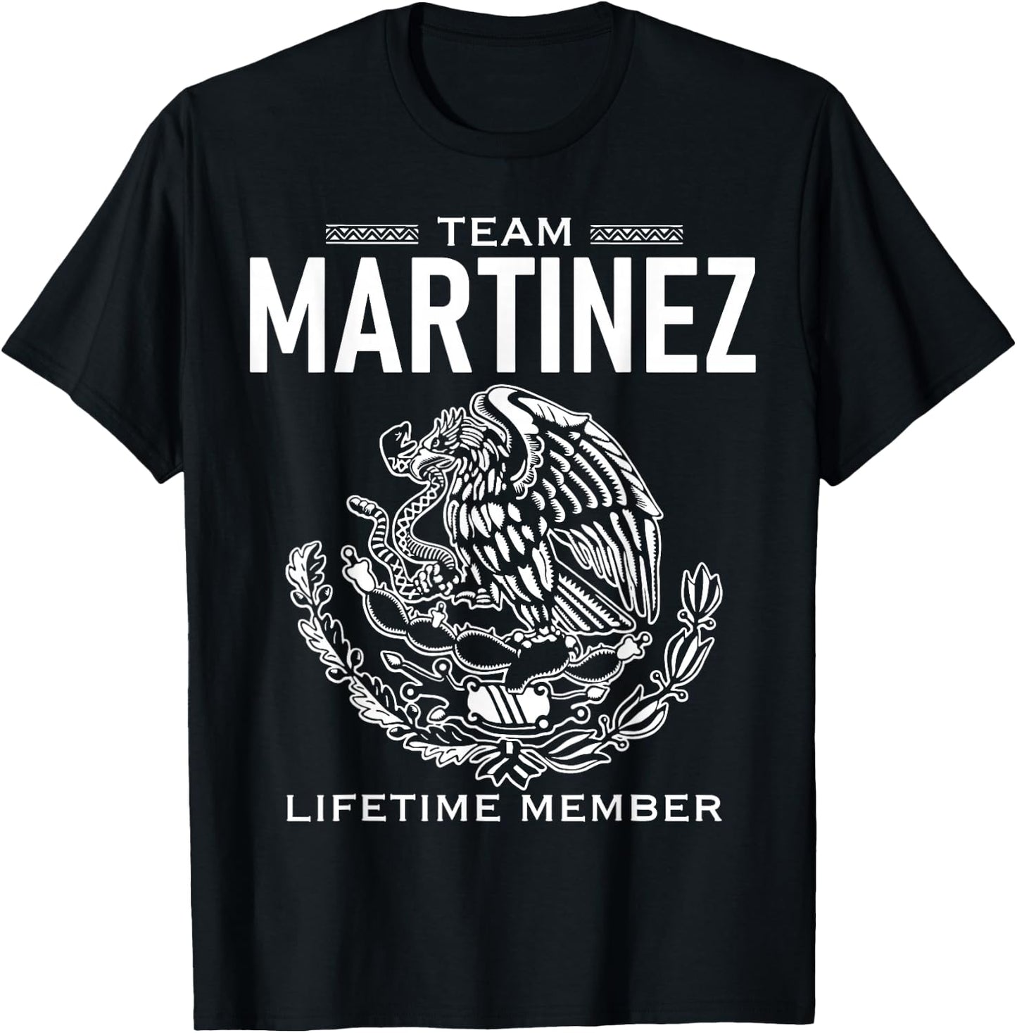 Team Martinez Lifetime Member Gift Shirt Proud Surname T-Shirt - T-Shirt | Black