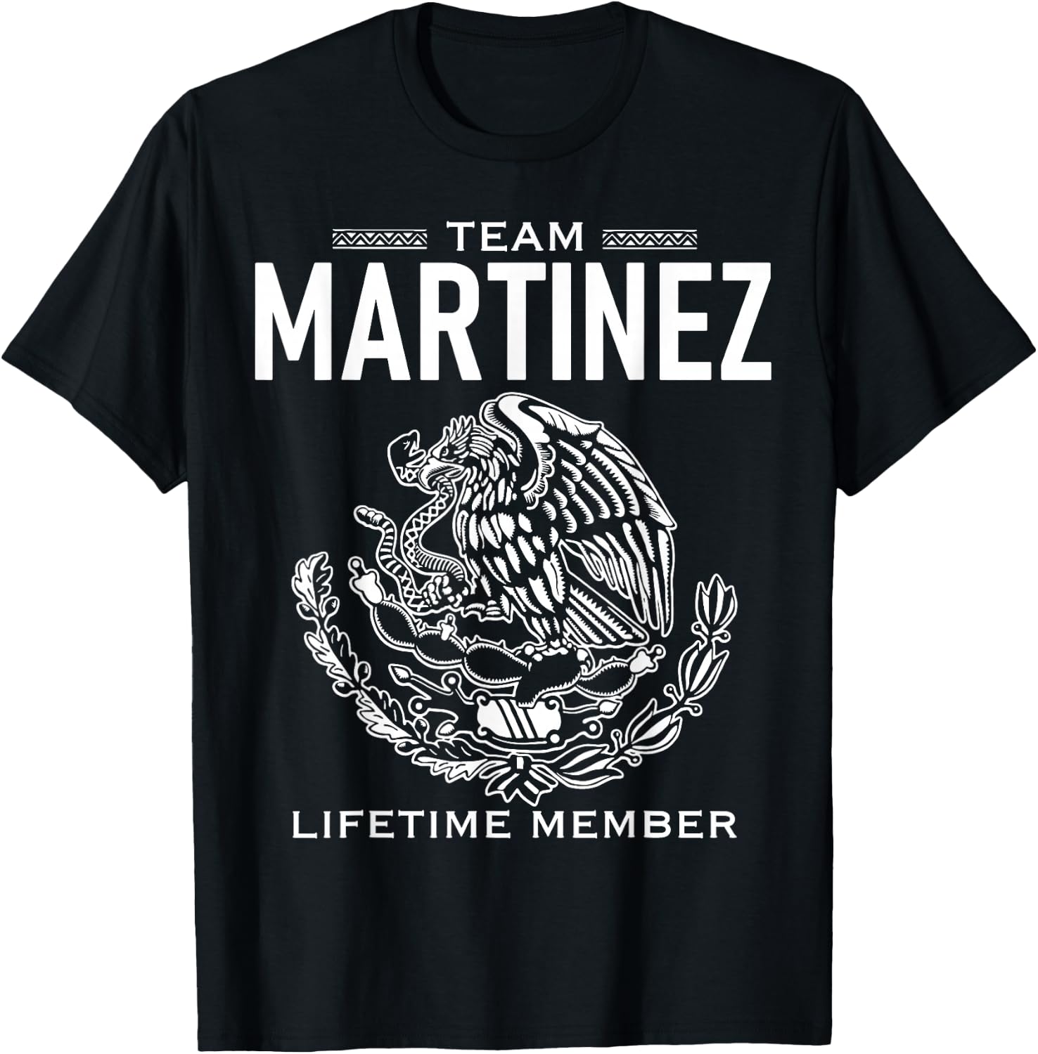 Team Martinez Lifetime Member Gift Shirt Proud Surname T-Shirt - T-Shirt | Black