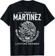 Team Martinez Lifetime Member Gift Shirt Proud Surname T-Shirt - T-Shirt | Black