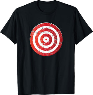 Vintage Bullseye Target Bulls Eye - Target Shooting Sports T-Shirt - T-Shirt | Black