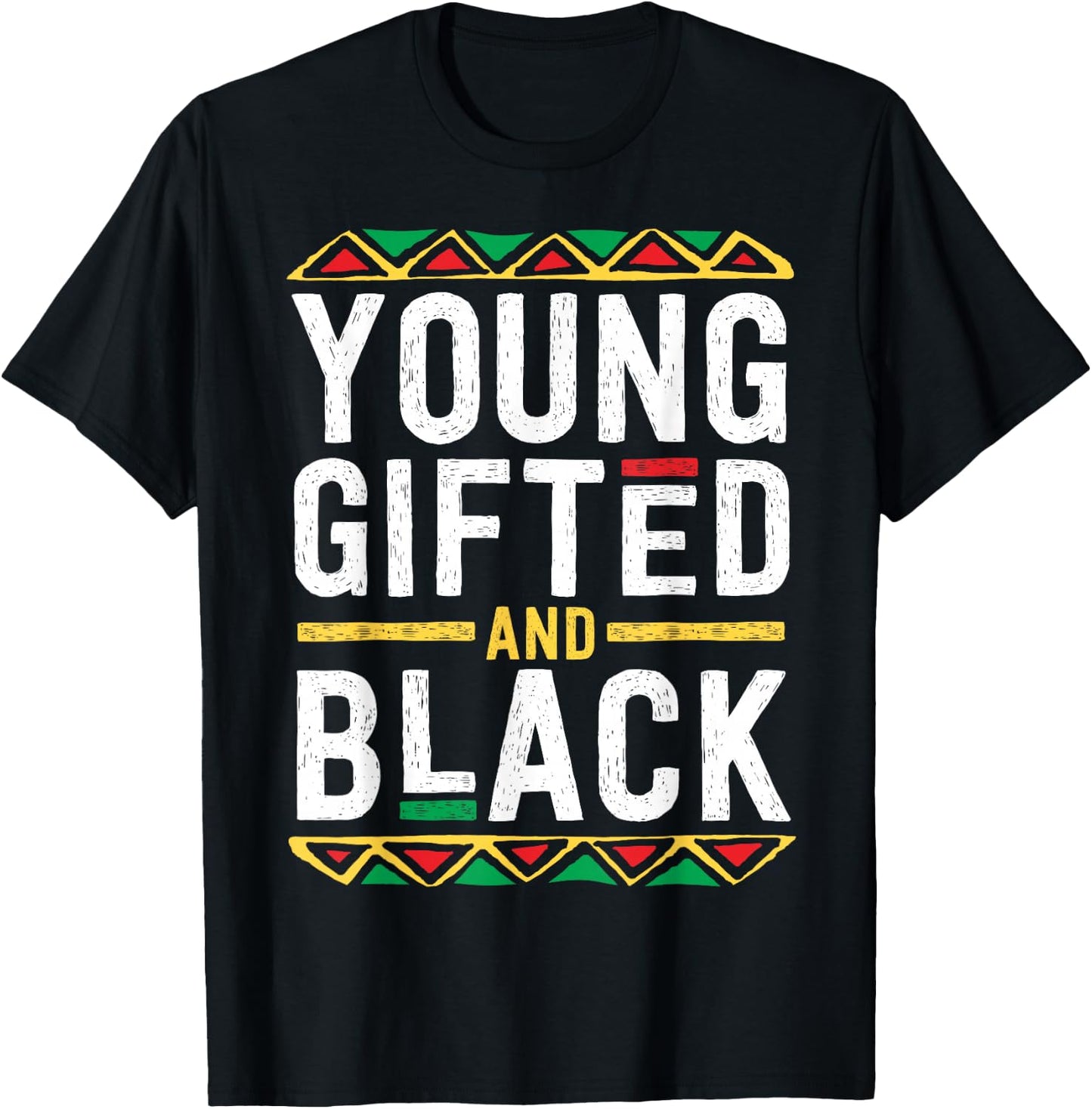 Young Gifted And Black T Shirt Boys African Tribal T-Shirt - T-Shirt | Black