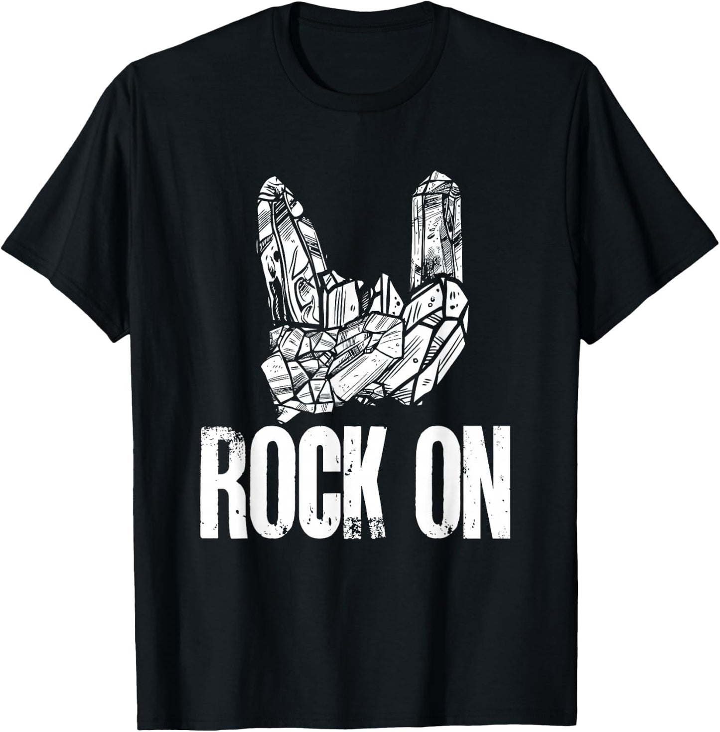 Rockhound Rock On Geology Rock Collecting T-Shirt - T-Shirt | Black