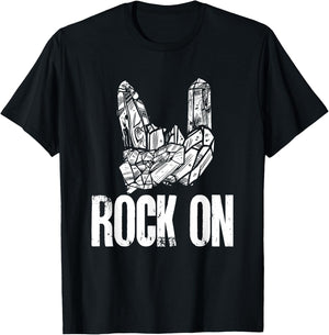 Rockhound Rock On Geology Rock Collecting T-Shirt - T-Shirt | Black