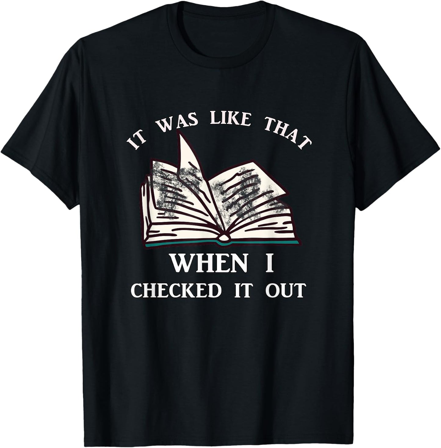 School Library Funny For Librarian T-Shirt - T-Shirt | Black