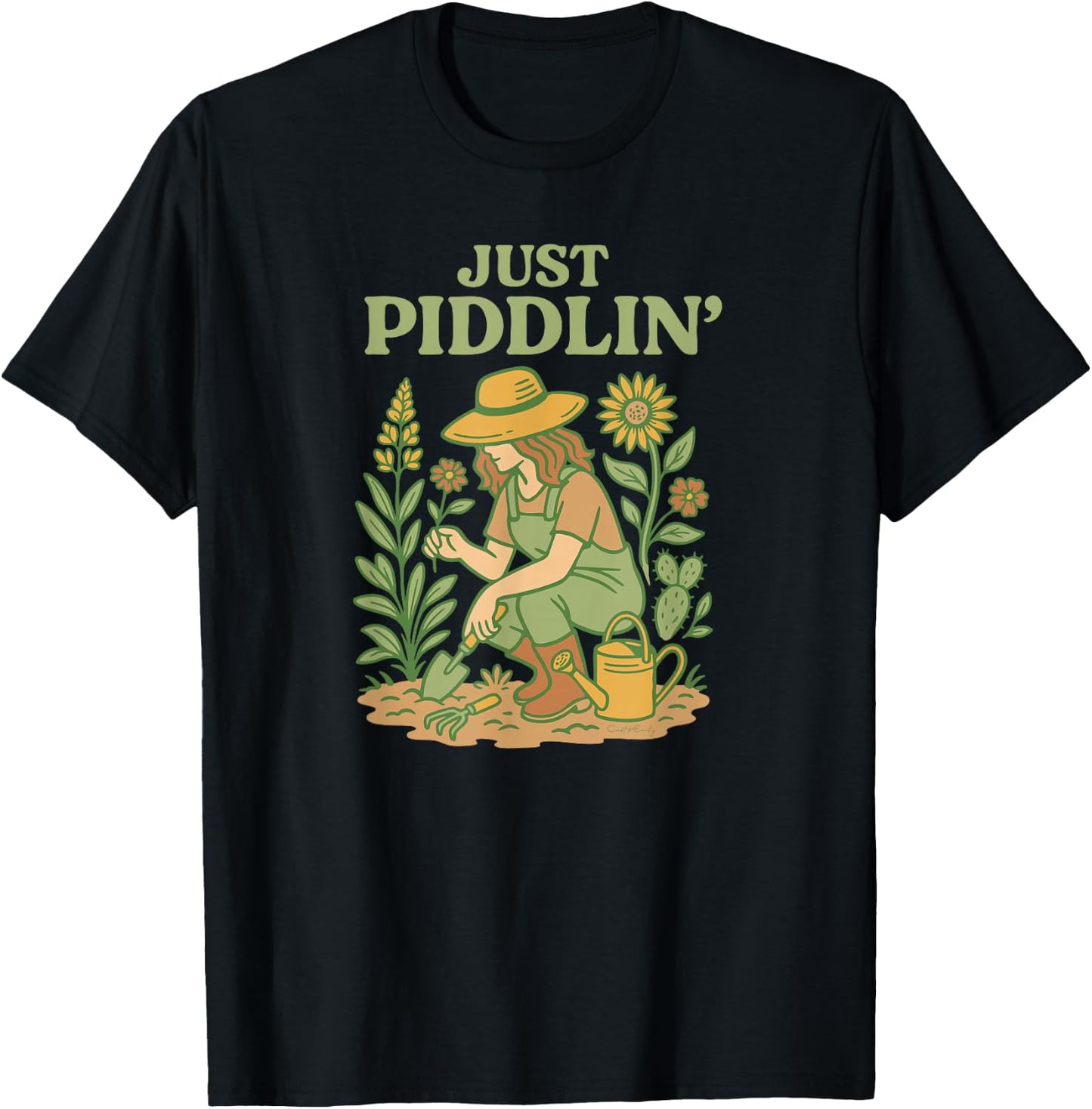 Just Piddlin' T-Shirt - T-Shirt | Black