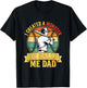 I Created A Monster He Calls Me Dad Vintage Sunset Baseball T-Shirt - T-Shirt | Black