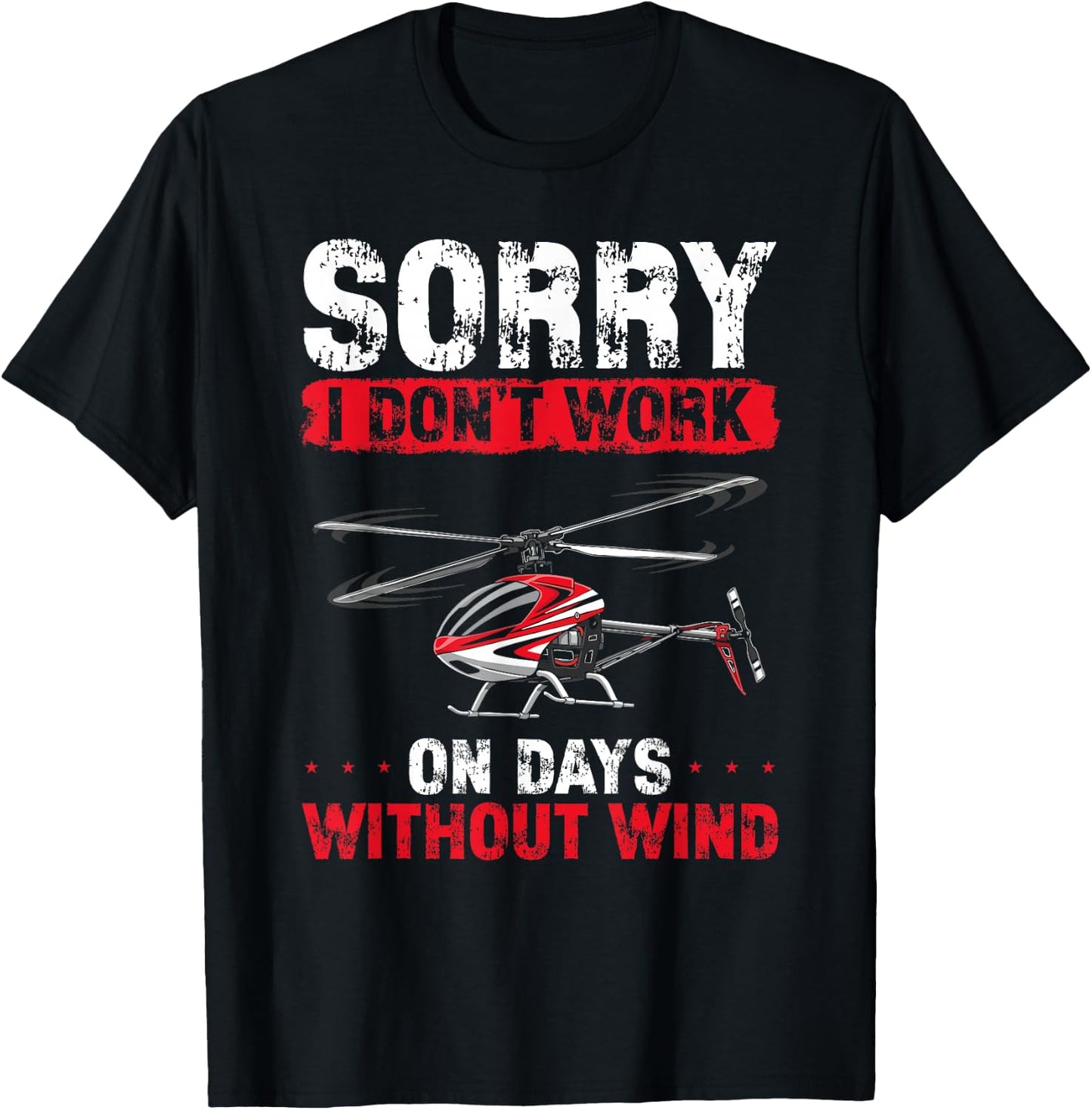 RC Helicopter Remote Control Design Graphic Hobby Pilot T-Shirt - T-Shirt | Black