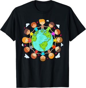 Earth Day Shirts Kids Earth Day 2022 Youth Boys Girls T-Shirt - T-Shirt | Black
