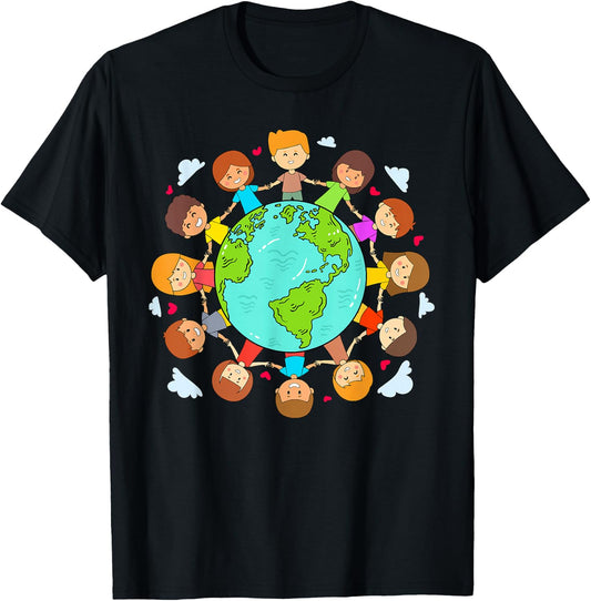Earth Day Shirts Kids Earth Day 2022 Youth Boys Girls T-Shirt - T-Shirt | Black