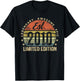 Est 2010 Limited Edition 15th Birthday Gifts 15 Year Old T-Shirt - T-Shirt | Black