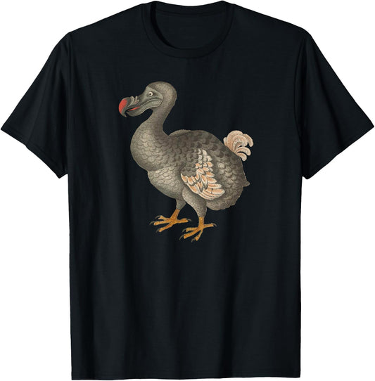 Dodo Bird Shirt Extinct DoDo Bird Conservation Endangered T-Shirt - T-Shirt | Black