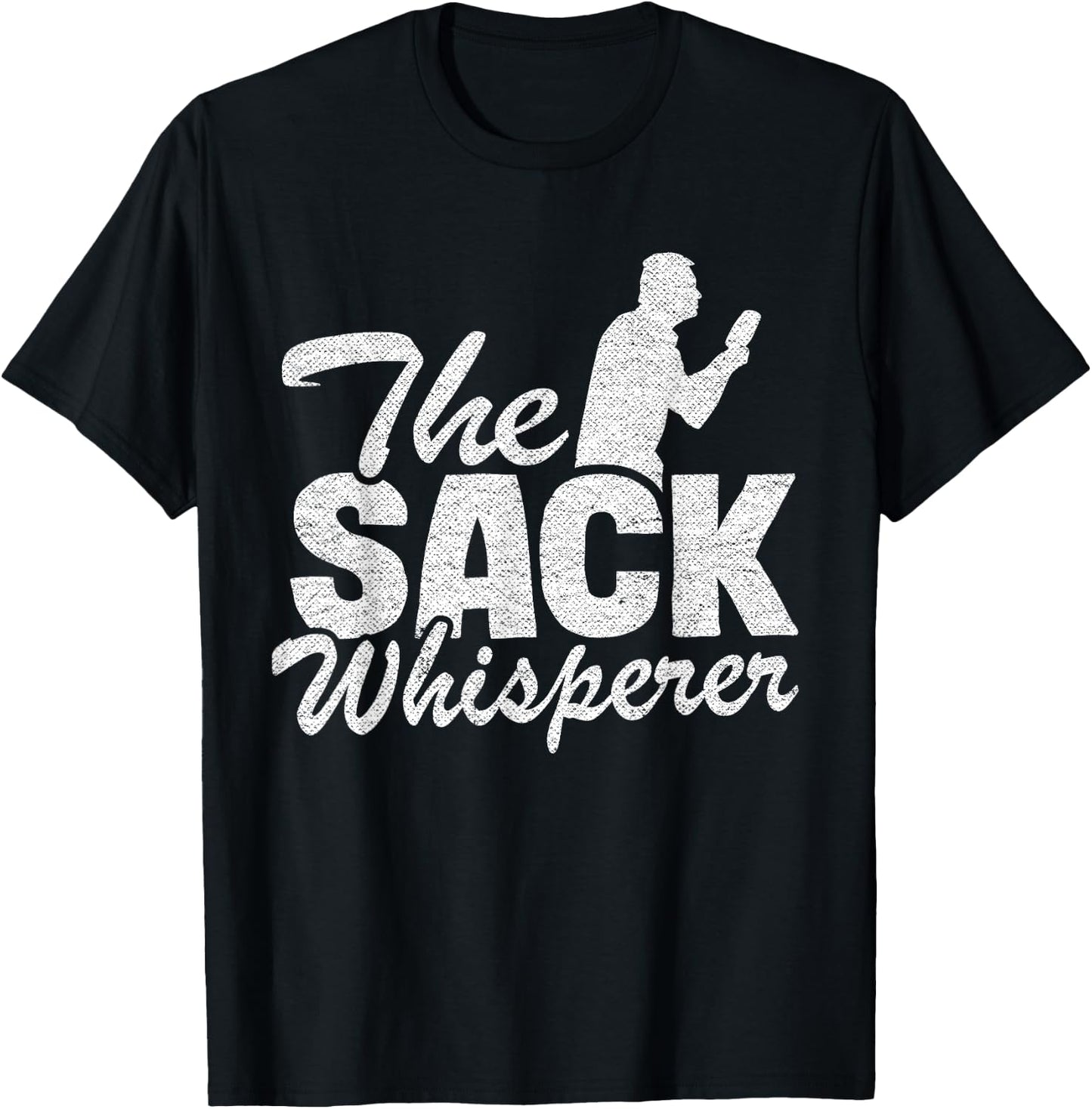 The Sack Whisperer Bean Bag Toss Funny Corn Hole T-Shirt - T-Shirt | Black