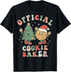 Official Cookie Baker | Christmas Cookie Taste Tester Taster T-Shirt - T-Shirt | Black