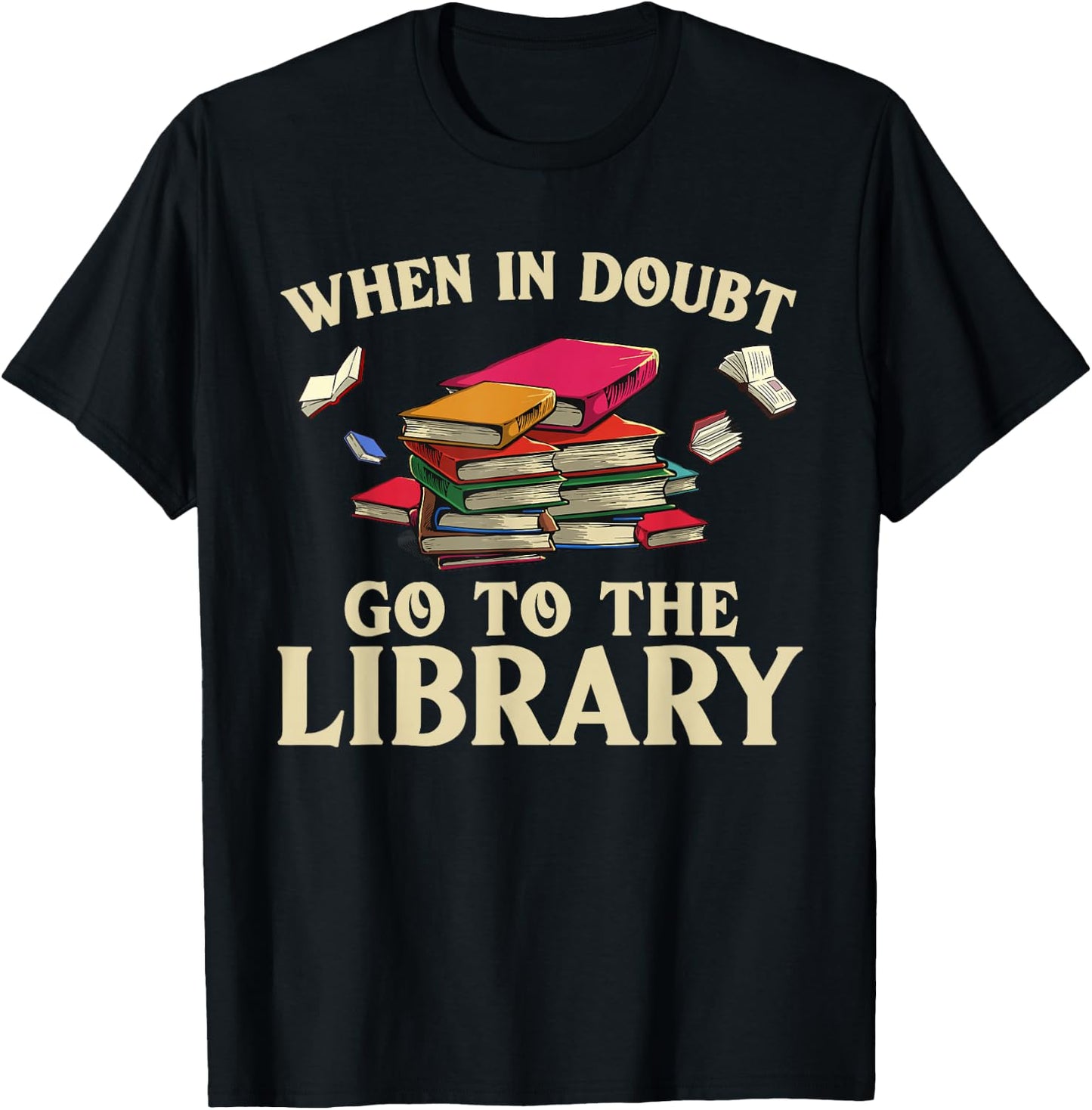 Cool Book Reader Men Women Library Themed Bookworm Librarian T-Shirt - T-Shirt | Black