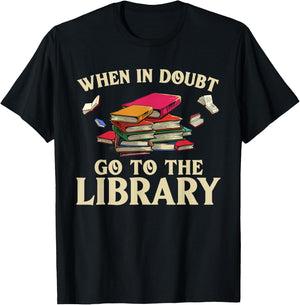 Cool Book Reader Men Women Library Themed Bookworm Librarian T-Shirt - T-Shirt | Black
