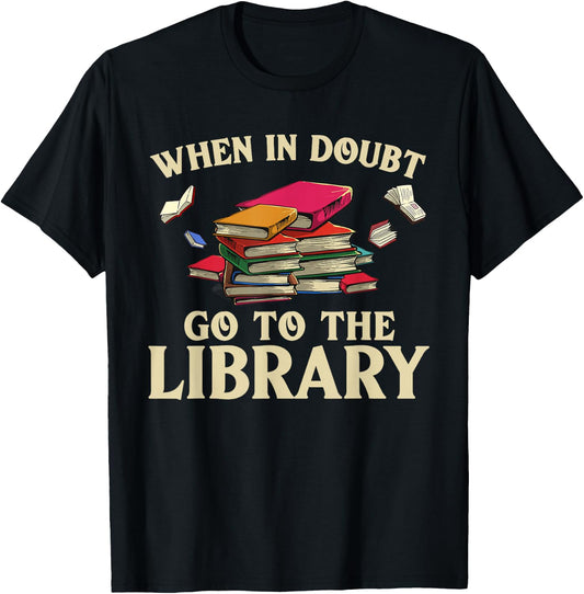 Cool Book Reader Men Women Library Themed Bookworm Librarian T-Shirt - T-Shirt | Black