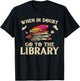 Cool Book Reader Men Women Library Themed Bookworm Librarian T-Shirt - T-Shirt | Black
