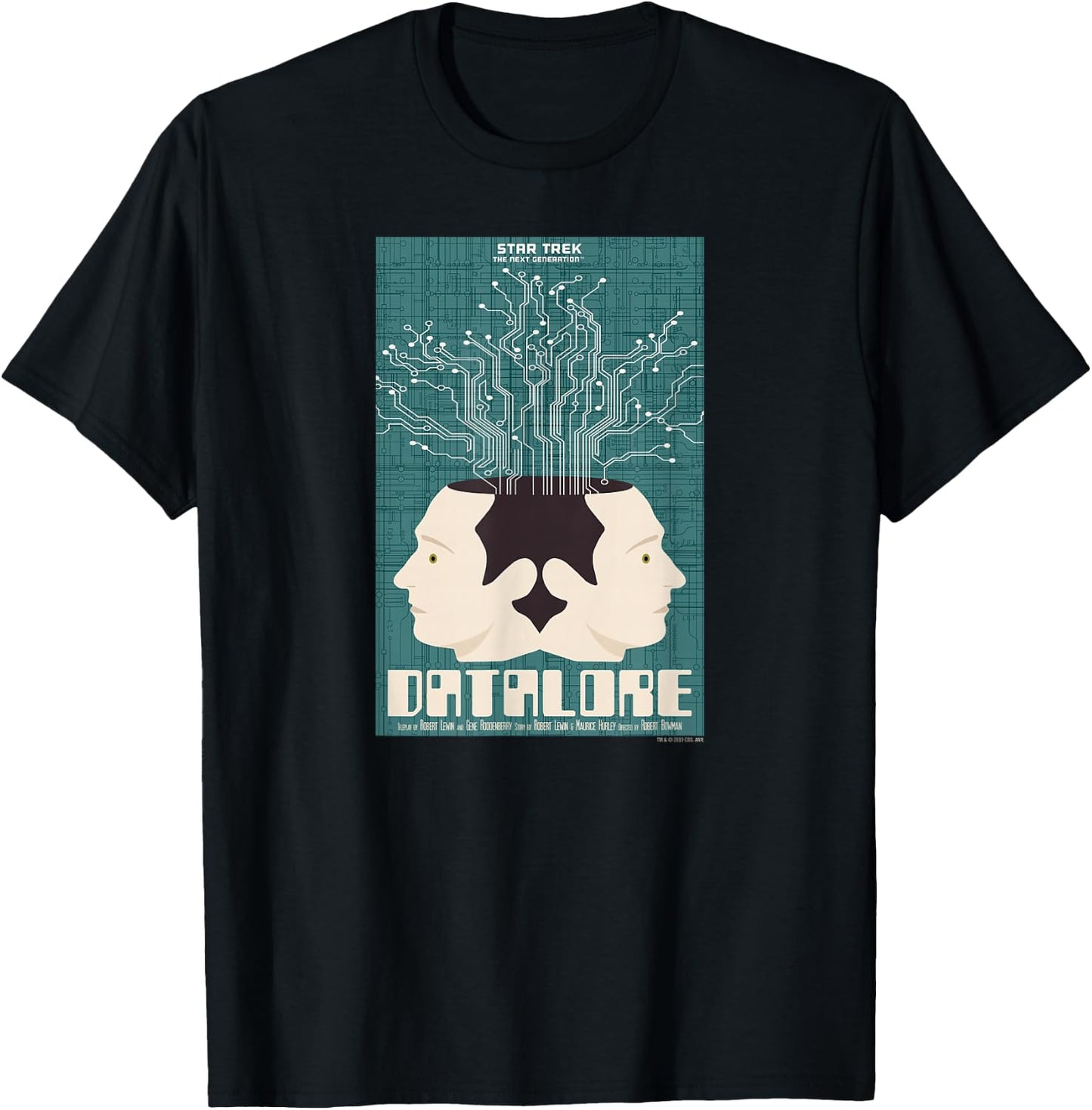 Star Trek: The Next Generation Juan Ortiz Datalore T-Shirt - T-Shirt | Black