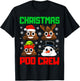 Christmas Poop Crew Funny Xmas Pajama T-Shirt - T-Shirt | Black