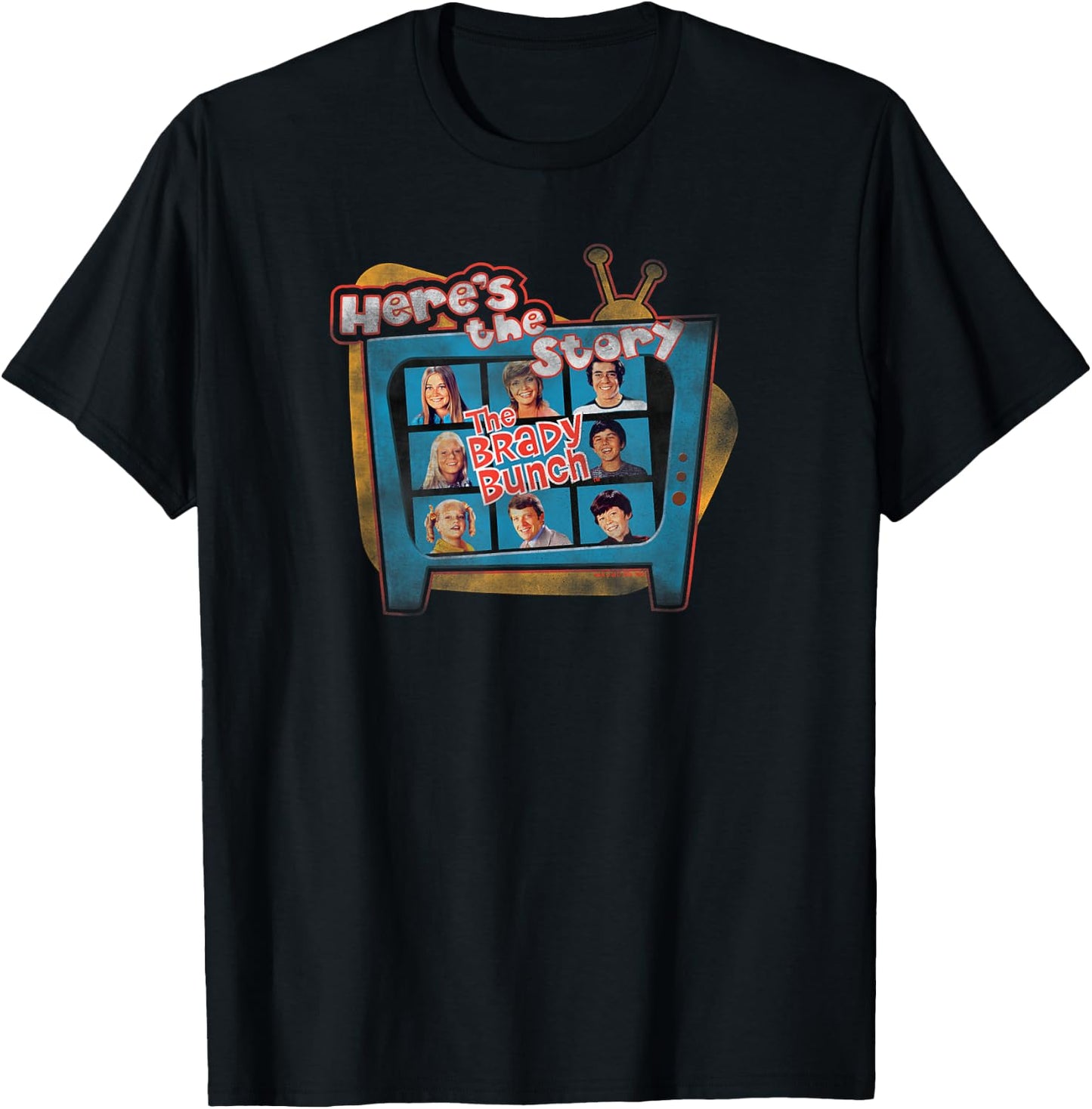 Brady Bunch Here's The Story T-Shirt - T-Shirt | Black