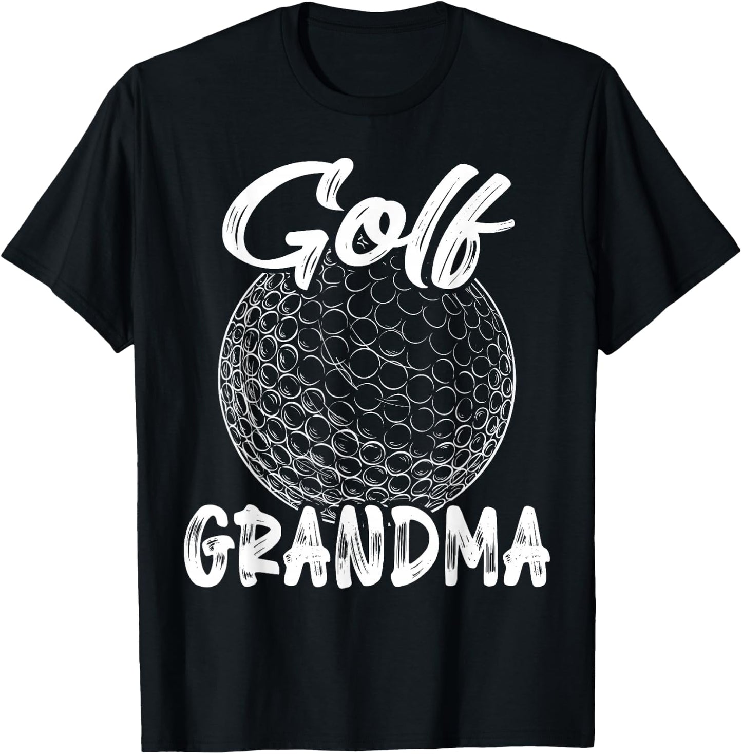 Golf Grandma Women Golfers Golf Ball Player Family Matching T-Shirt - T-Shirt | Black
