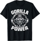 Gorilla Power Bodybuilding Weightlifting Workout T-Shirt - T-Shirt | Black